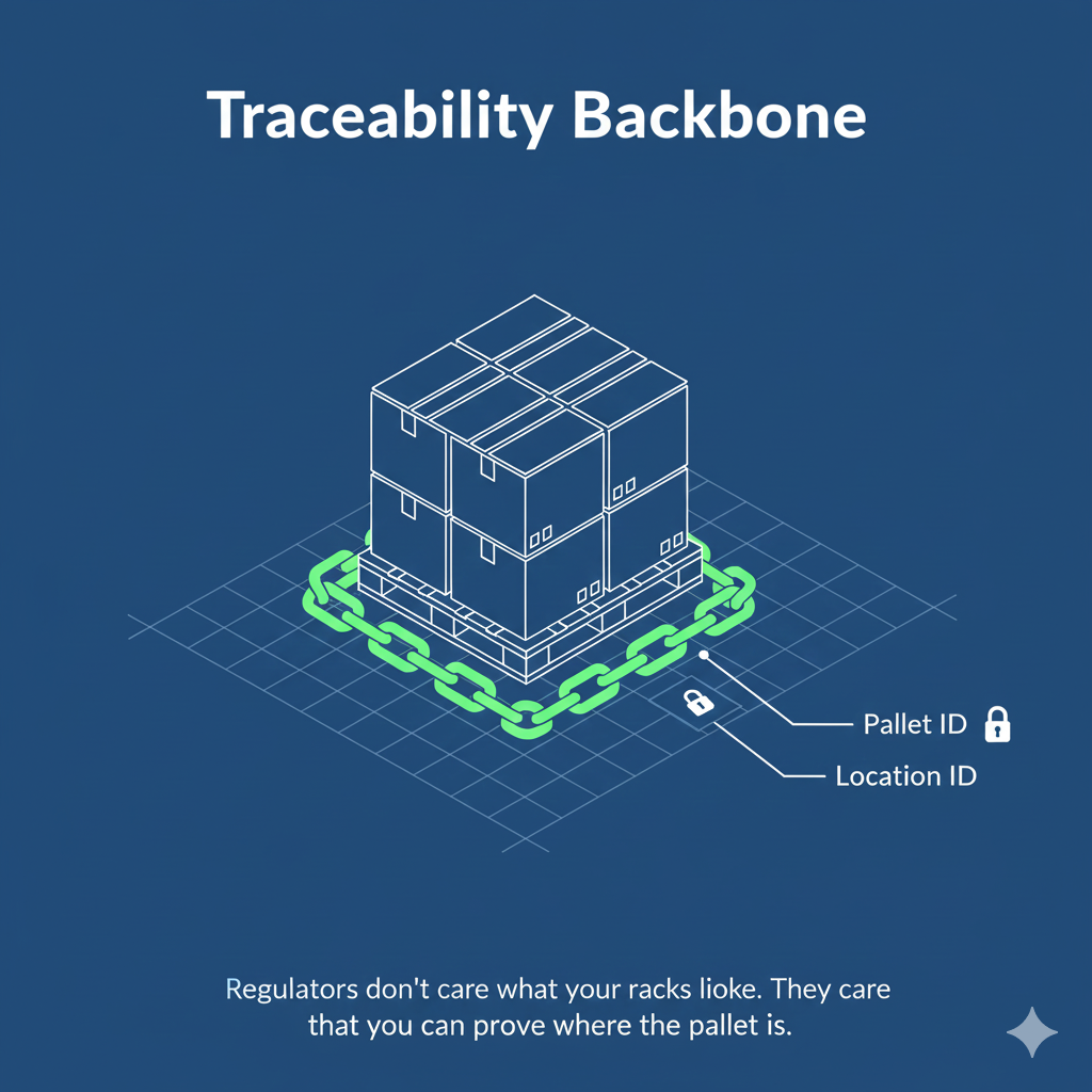 Traceability backbone in warehouse