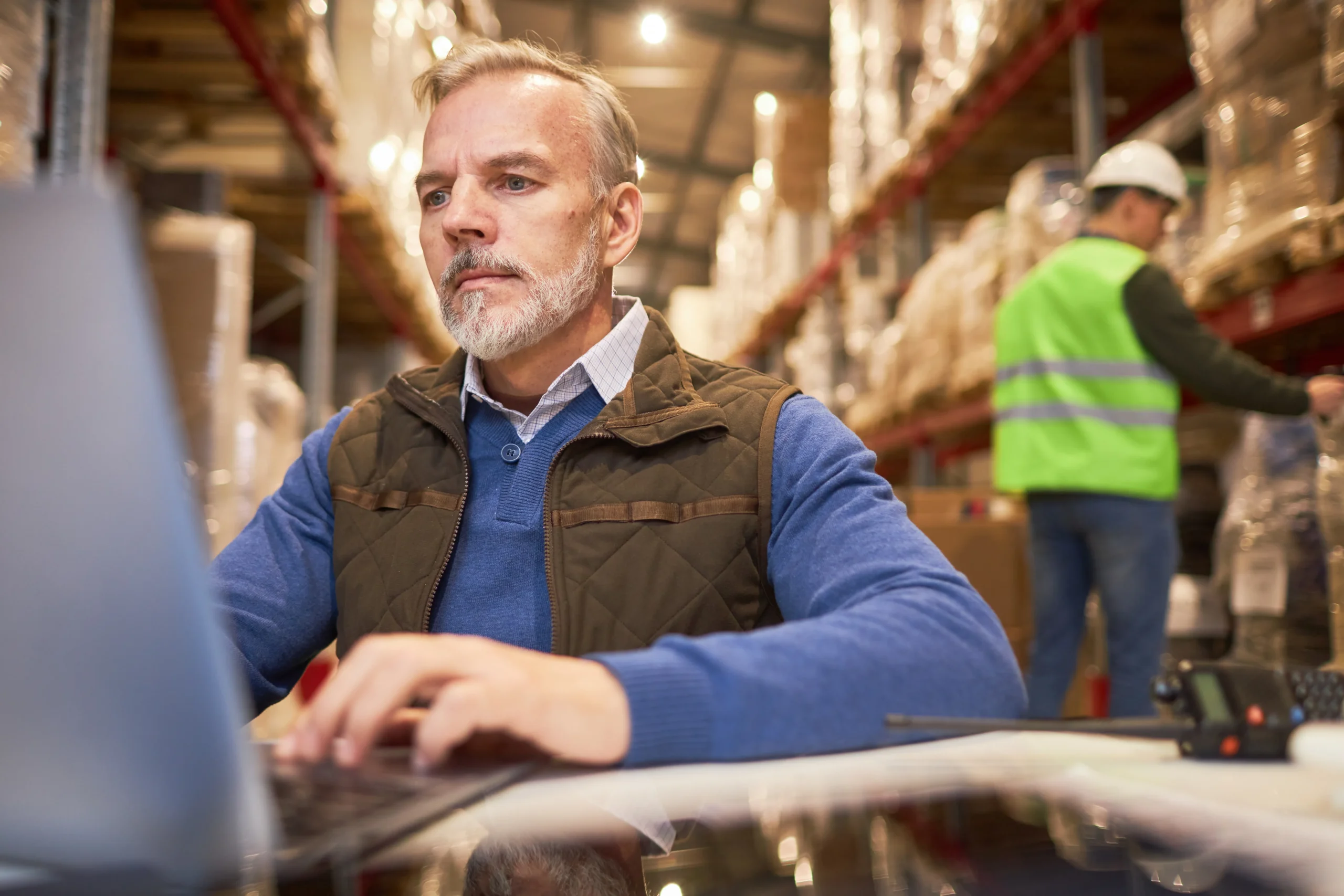 Bearded managing director of a 3PL business