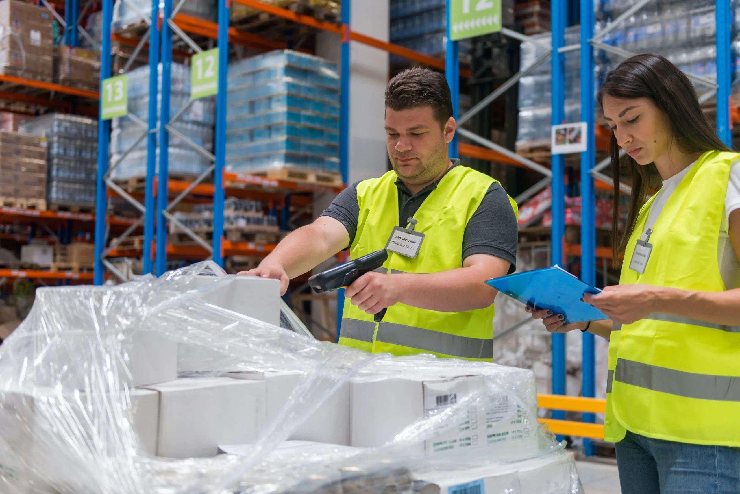 Picking plastic inventory in the warehouse